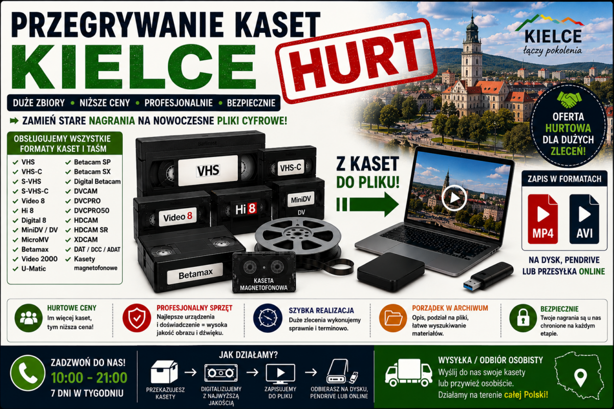Przegrywanie Kaset Kielce HURT