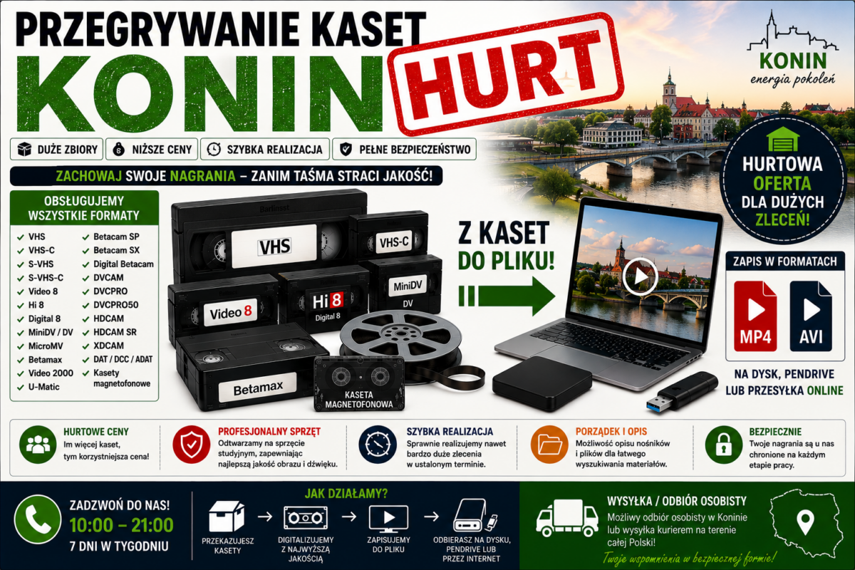 Przegrywanie Kaset Konin HURT