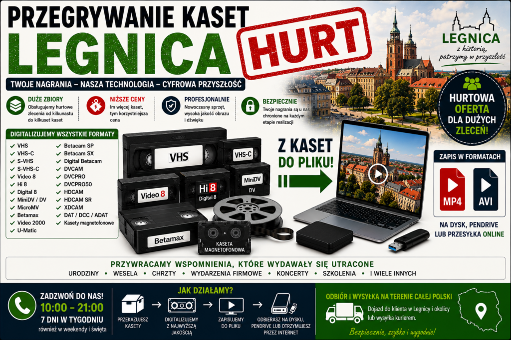 Przegrywanie Kaset Legnica HURT