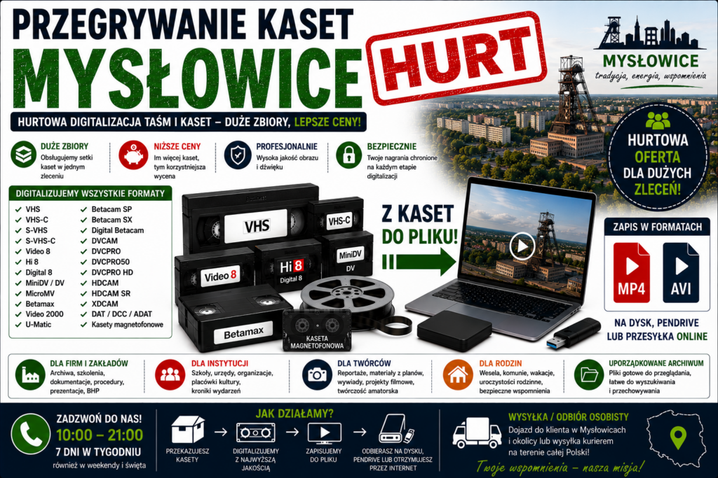 Przegrywanie Kaset Mysłowice HURT