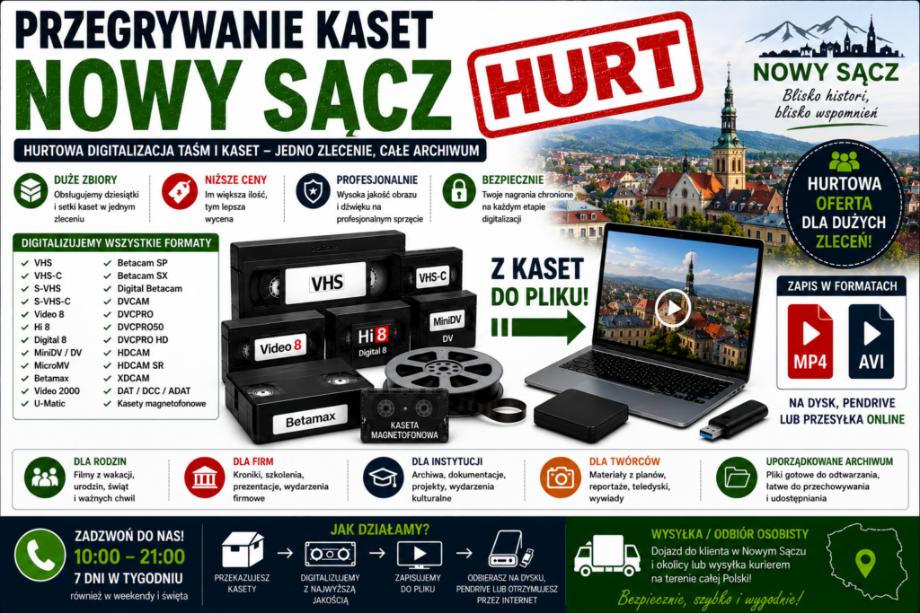 Przegrywanie Kaset Nowy Sącz HURT
