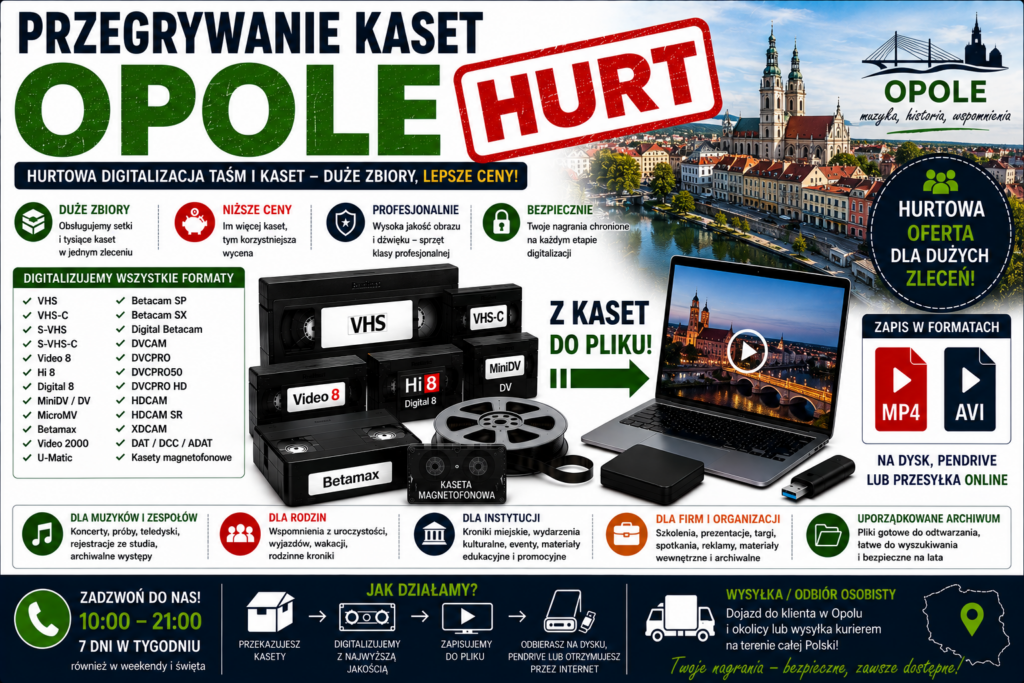 Przegrywanie Kaset Opole HURT
