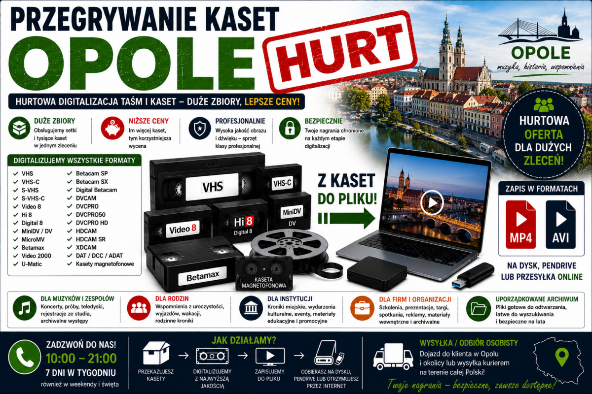 Przegrywanie Kaset Opole HURT
