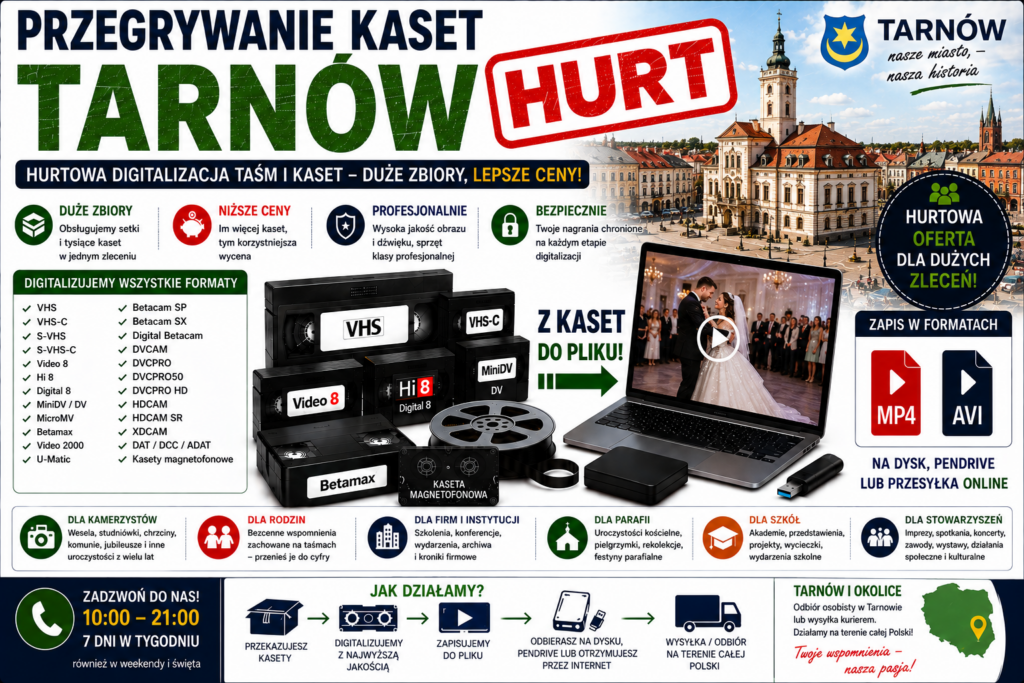Przegrywanie Kaset Tarnów HURT