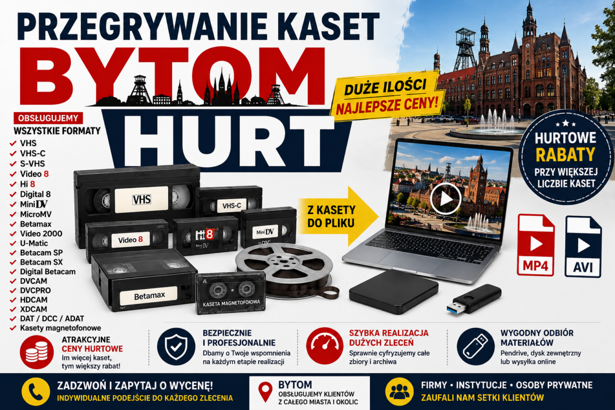 Przegrywanie Kaset Bytom HURT